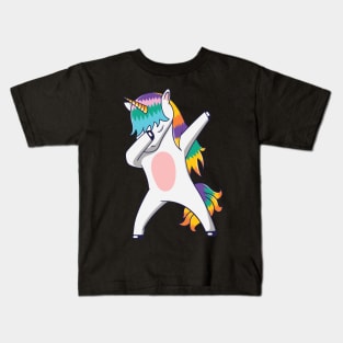 Dabbing Unicorn Kids T-Shirt